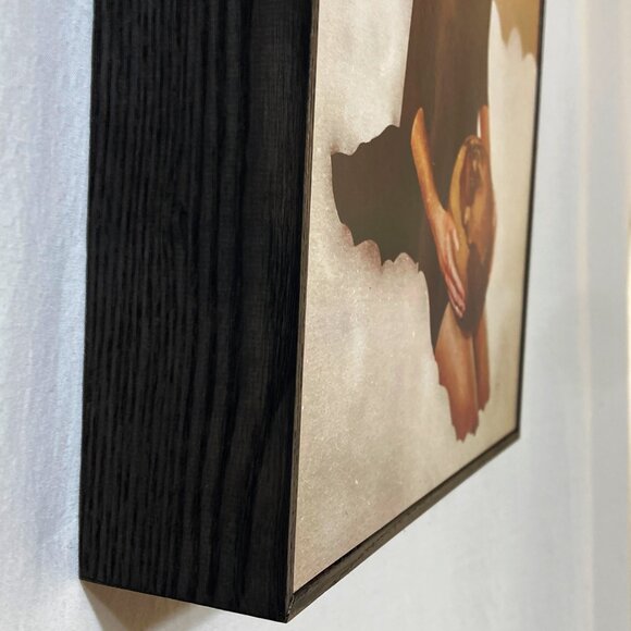 Moody Art Masked Woman with Globe NEW Framed - Picture 2 of 6